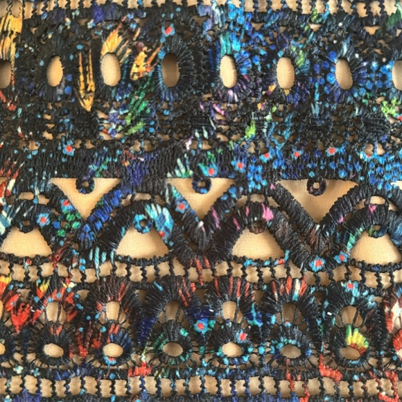 SALONI Juno Butterfly LacePrinted Mini Dress - Picture 9 of 16